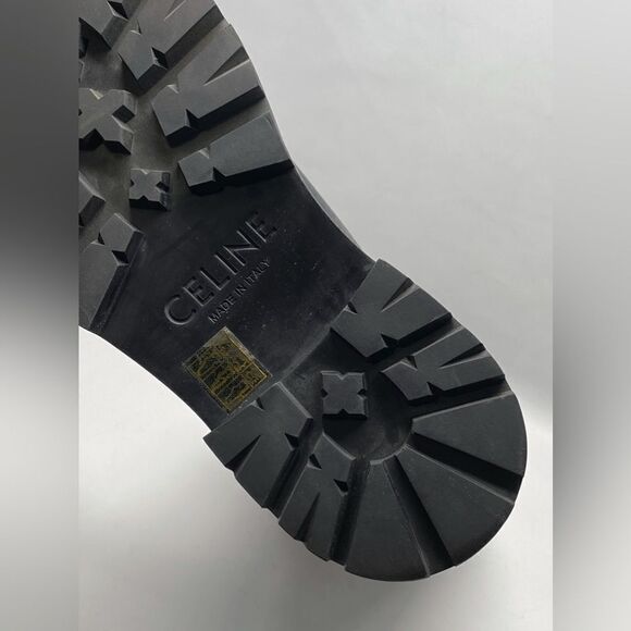 Celine Bulky High boots In Calfskin Black/Brown size 39 - Picture 13 of 13